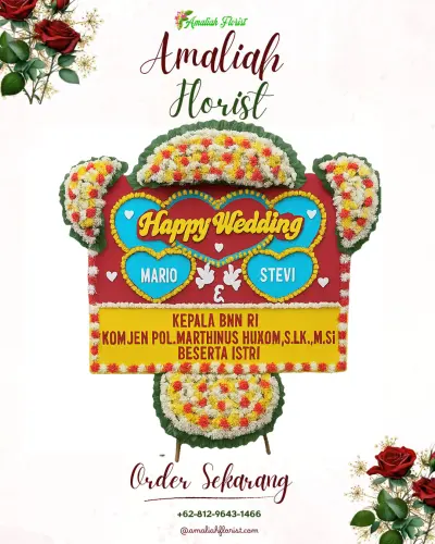 Karangan Papan Bunga Pernikahan di The Springs Club (summarecon Serpong)